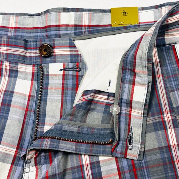 Men's Original Penguin Wittfield Heritage Fit Plaid Shorts Size 38 - NWT - Picture 3 of 11